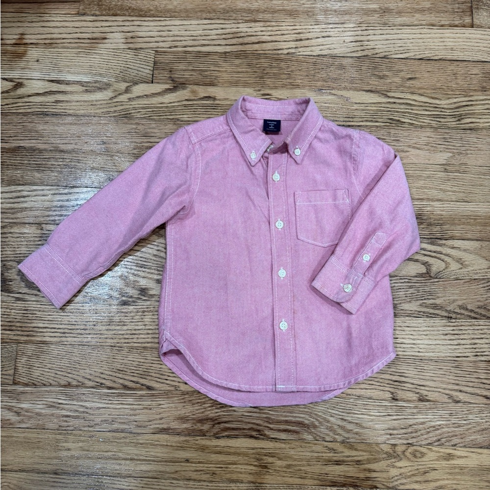 GAP Kids Light Pink Button-Down Shirt